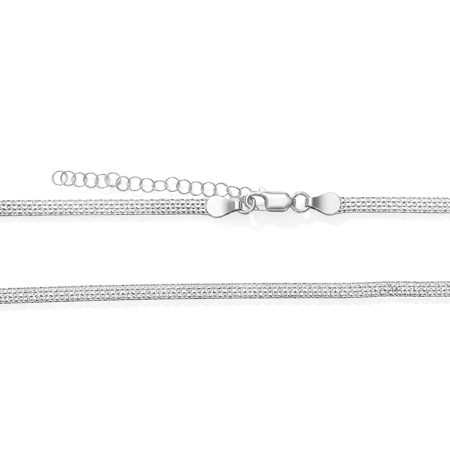 Italian 1.4mm Bismark Chain Necklace in Sterling Silver 5.70 Grams 18 Inches
