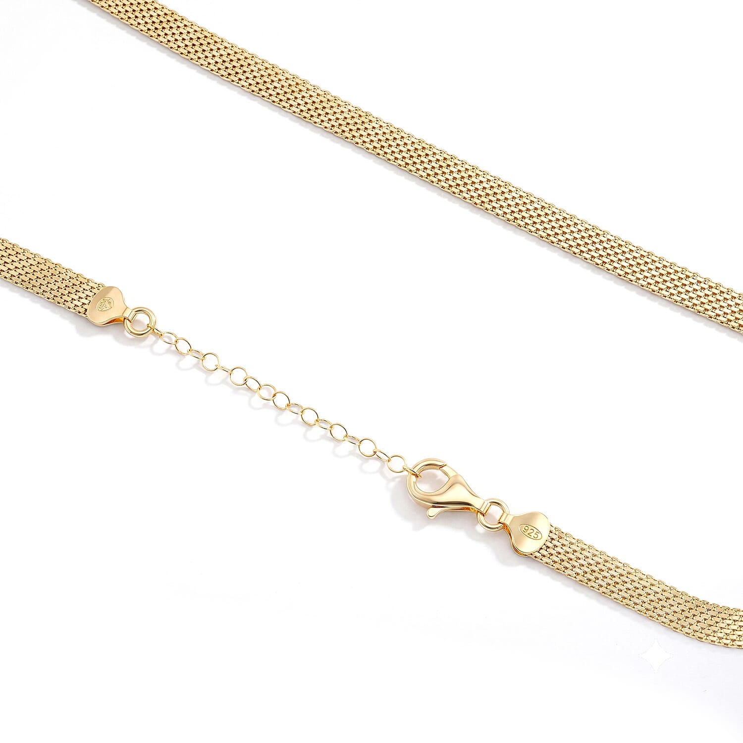 1.4mm Bismark Chain Necklace in 14K YG Over Sterling Silver 13.40 Grams 18 Inches