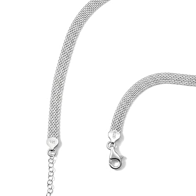 Italian 1.4mm Bismark Chain Necklace in Sterling Silver 13.40 Grams 18 Inches