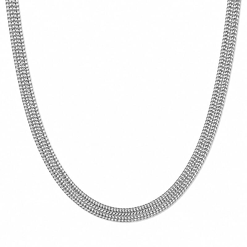 Italian 3mm Arrow Chain Necklace in Sterling Silver 20.10 Grams 18 Inches