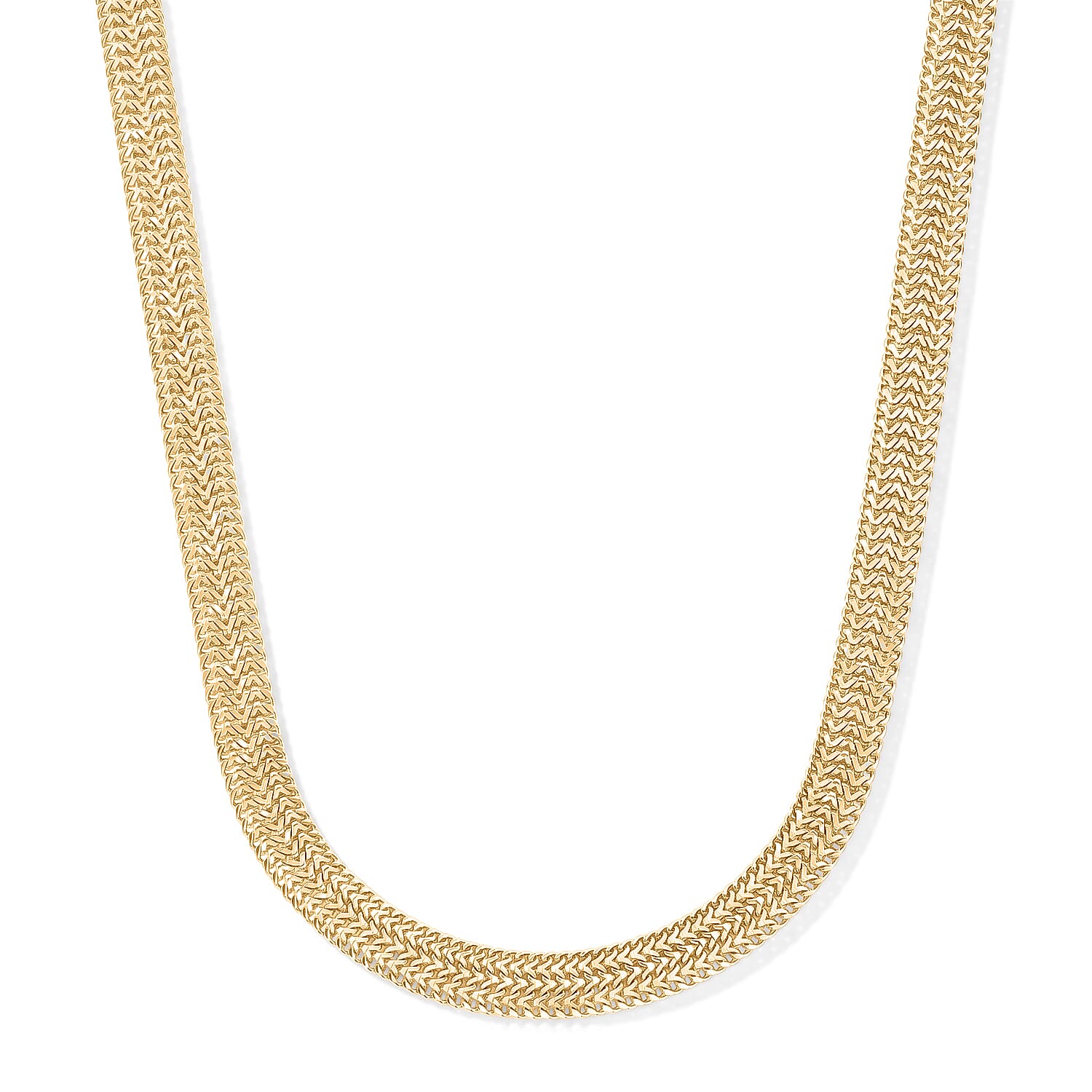 3mm Arrow Chain Necklace in 14K YG Over Sterling Silver 20.10 Grams 18 Inches