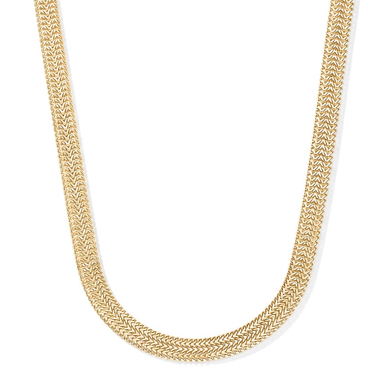 3mm Arrow Chain Necklace in 14K YG Over Sterling Silver 20.10 Grams 18 Inches