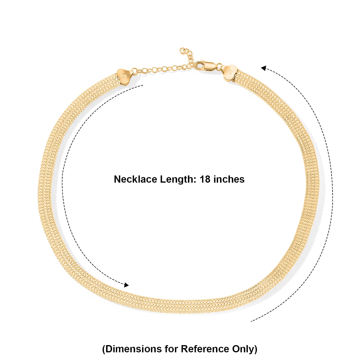3mm Arrow Chain Necklace in 14K YG Over Sterling Silver 20.10 Grams 18 Inches