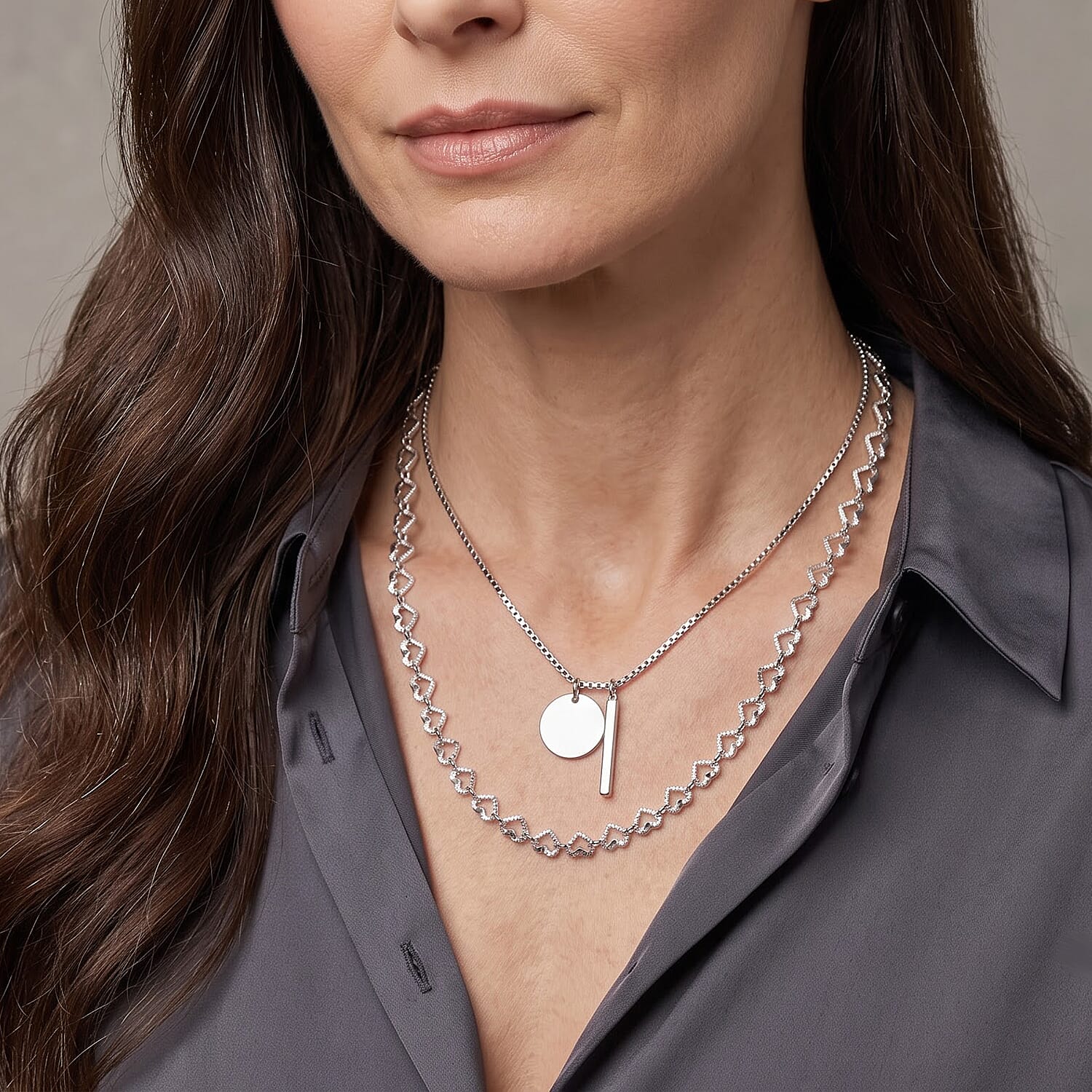 Italian 0.6mm Arte Cuore Chain Necklace in Sterling Silver 4.65 Grams 18 Inches