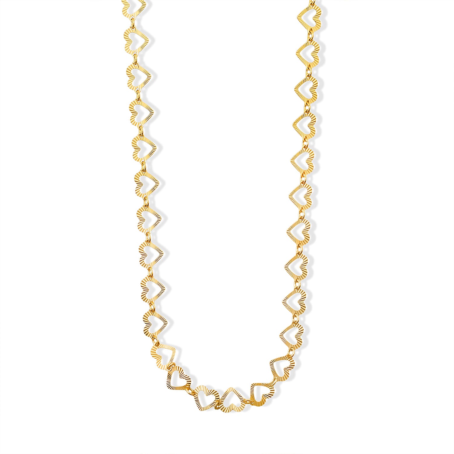 0.6mm Arte Cuore Chain Necklace in 14K YG Over Sterling Silver 4.65 Grams 18 Inches