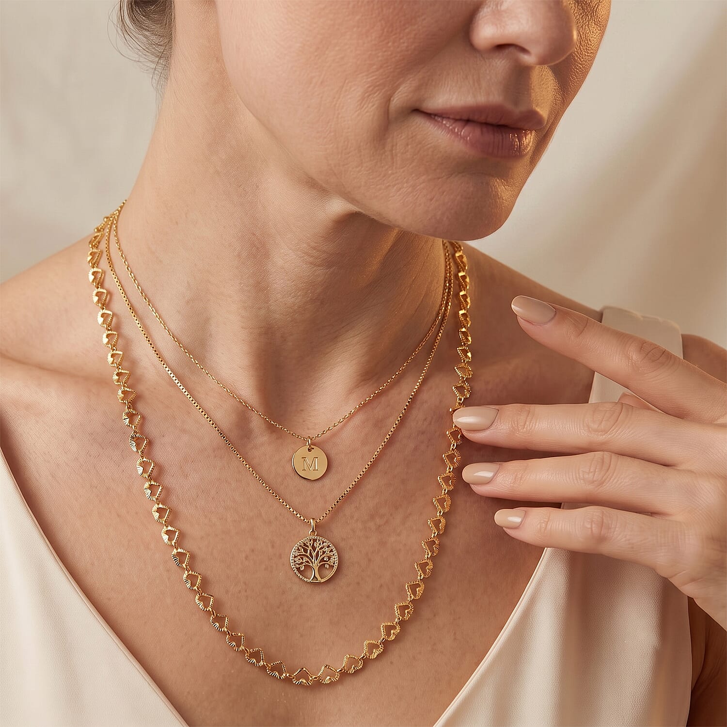 0.6mm Arte Cuore Chain Necklace in 14K YG Over Sterling Silver 4.65 Grams 18 Inches
