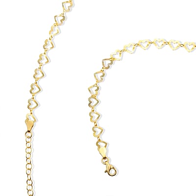 0.6mm Arte Cuore Chain Necklace in 14K YG Over Sterling Silver 4.65 Grams 18 Inches
