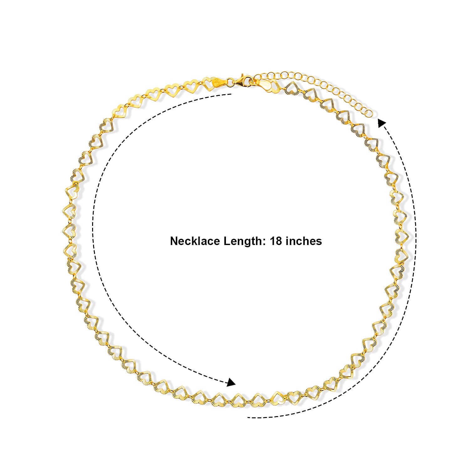 0.6mm Arte Cuore Chain Necklace in 14K YG Over Sterling Silver 4.65 Grams 18 Inches