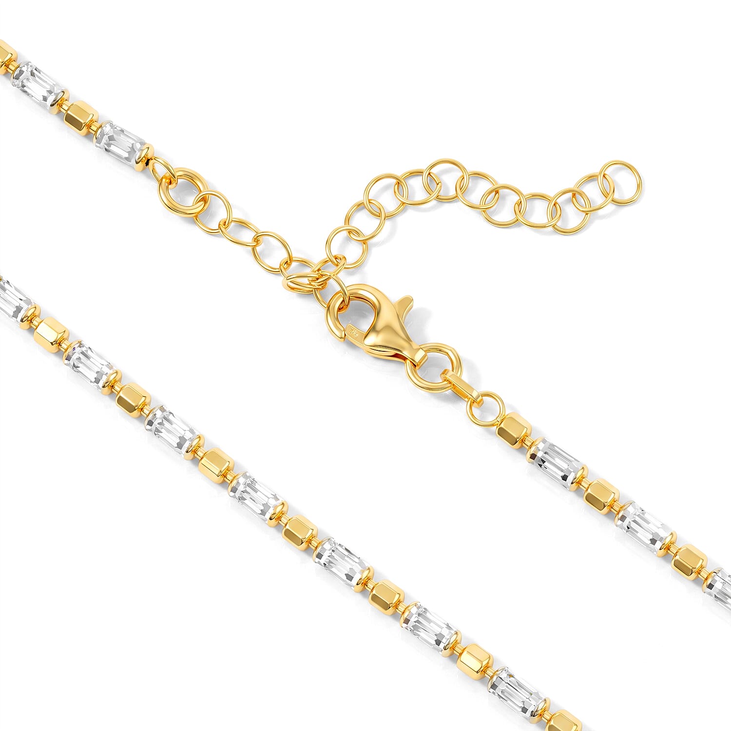 1.2mm CPSL/DC Typhoon Chain Necklace in 14K YG Over and Sterling Silver 10.70 Grams 18 Inches