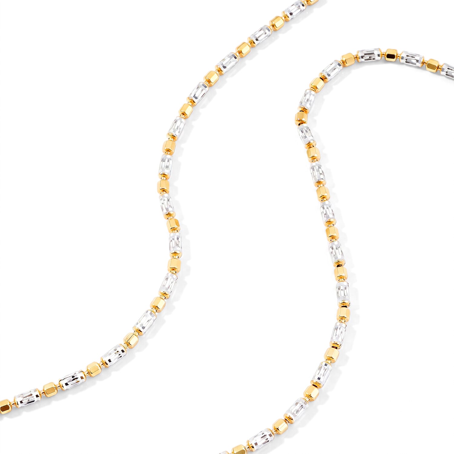 1.2mm CPSL/DC Typhoon Chain Necklace in 14K YG Over and Sterling Silver 10.70 Grams 18 Inches
