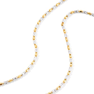 1.2mm CPSL/DC Typhoon Chain Necklace in 14K YG Over and Sterling Silver 10.70 Grams 18 Inches