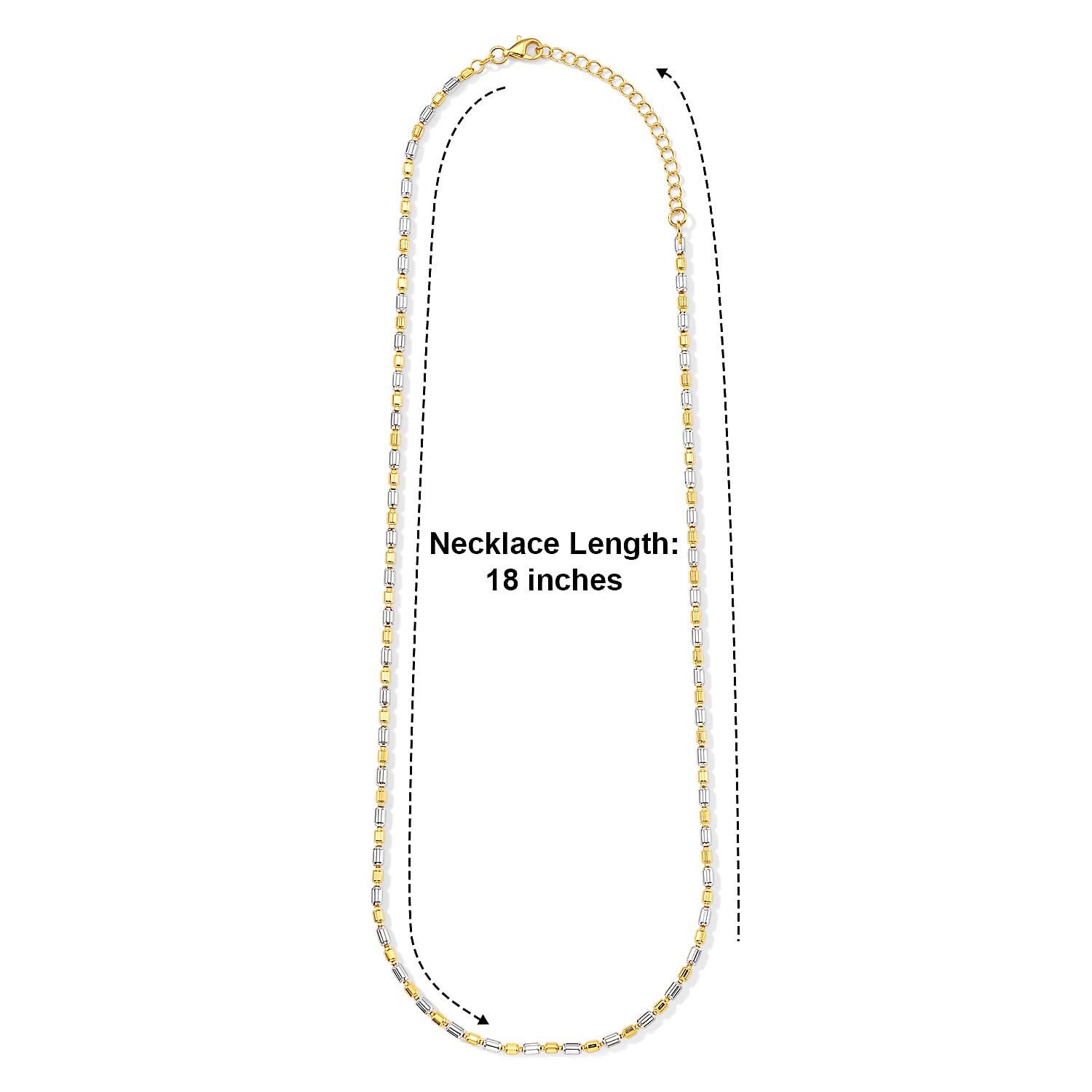 1.2mm CPSL/DC Typhoon Chain Necklace in 14K YG Over and Sterling Silver 10.70 Grams 18 Inches