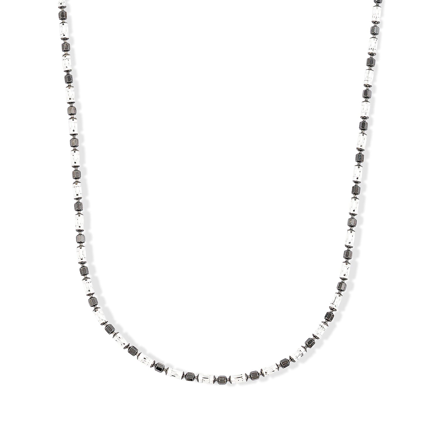 Italian 1.2mm CPSL/DC Typhoon Chain Necklace in Black Rhodium and Sterling Silver 10.70 Grams 18 Inches