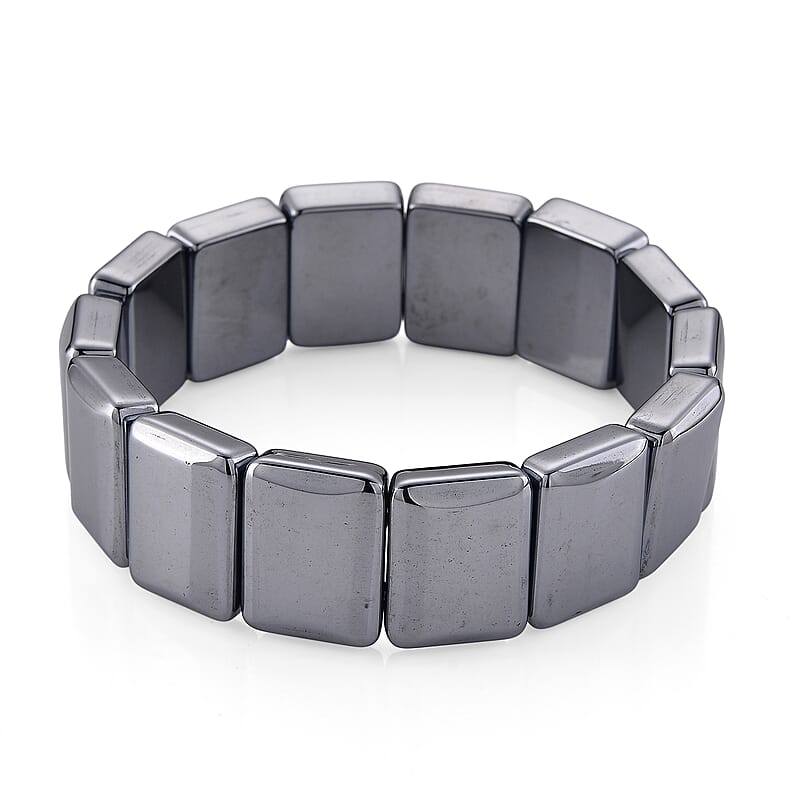 Terahertz 150.00 ctw Cushion Block Stretch Bracelet (6.75-7.25In)