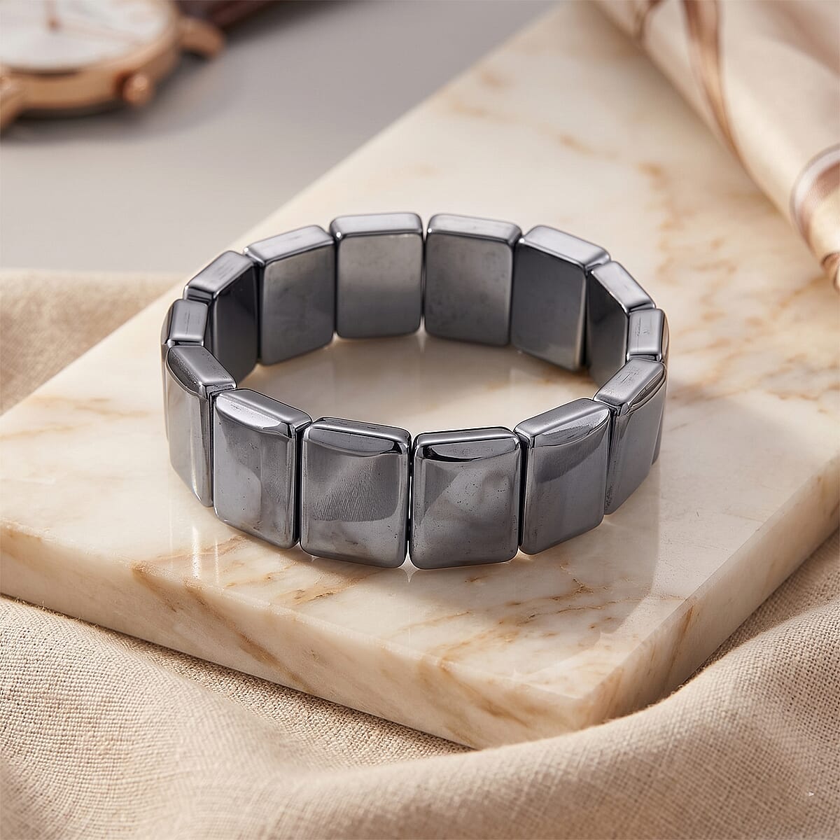 Terahertz 150.00 ctw Cushion Beaded Bracelet (6.75-7.25In) image number 2