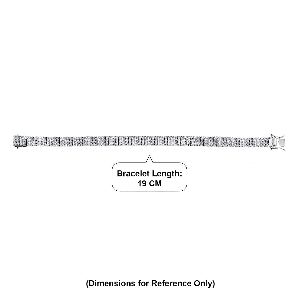 Luxuriant Lab Grown Diamond G-H SI 11.00 ctw Bracelet in Rhodium Over Sterling Silver (7.50 In) image number 4