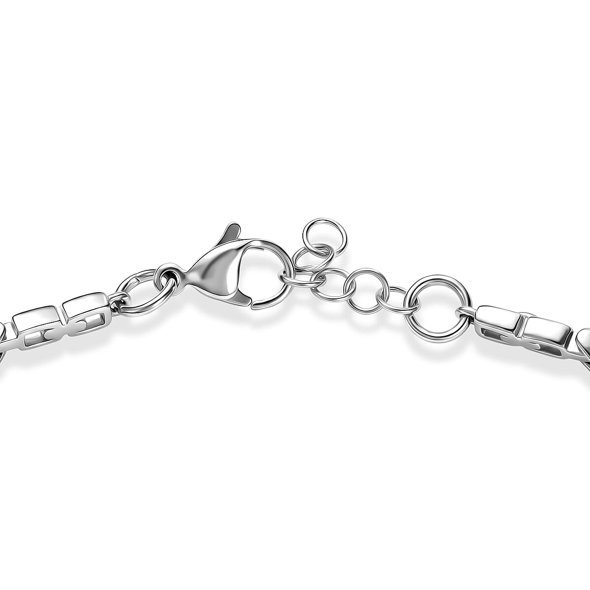 EverTrue African Amethyst 2.75 ctw Bracelet in Stainless Steel (7.25 In) image number 3