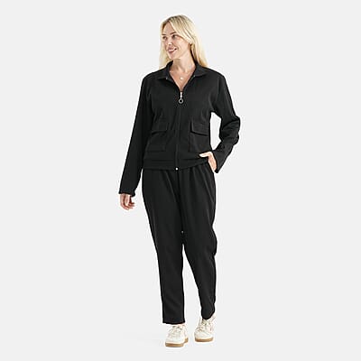 La Marey Black 2 Piece Lounge Set-S/M