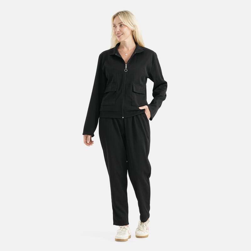 La Marey Black 2 Piece Lounge Set-L/XL