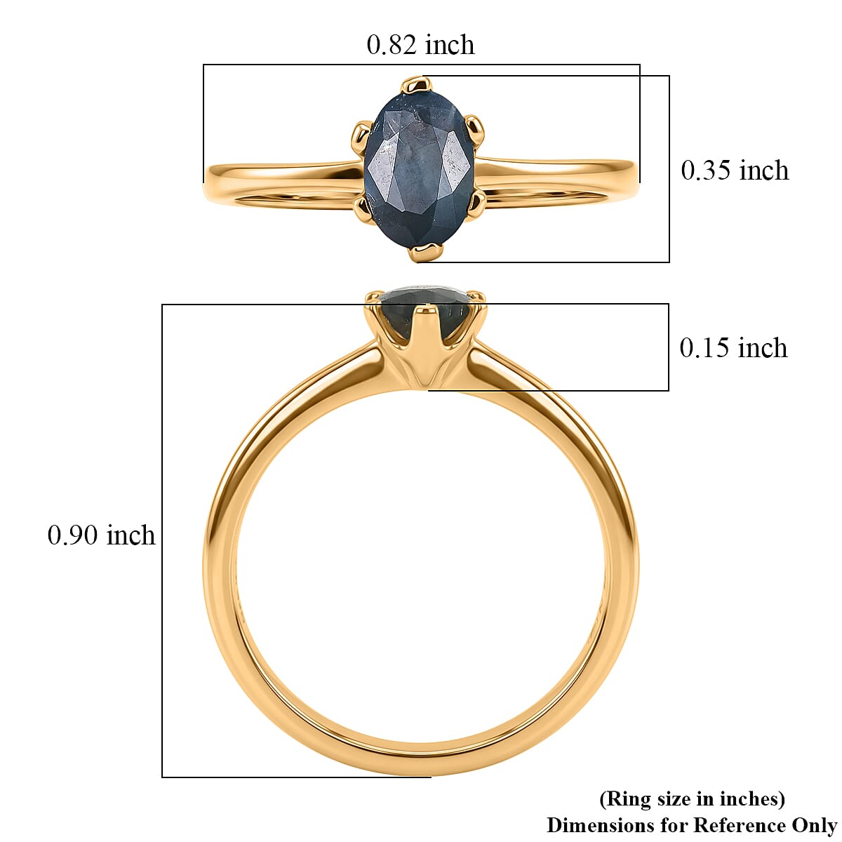 D'Joy Narsipatnam Alexandrite 0.90 ctw Solitaire Ring in 18K Vermeil Yellow Gold Over Sterling Silver (Size 10.0) image number 5