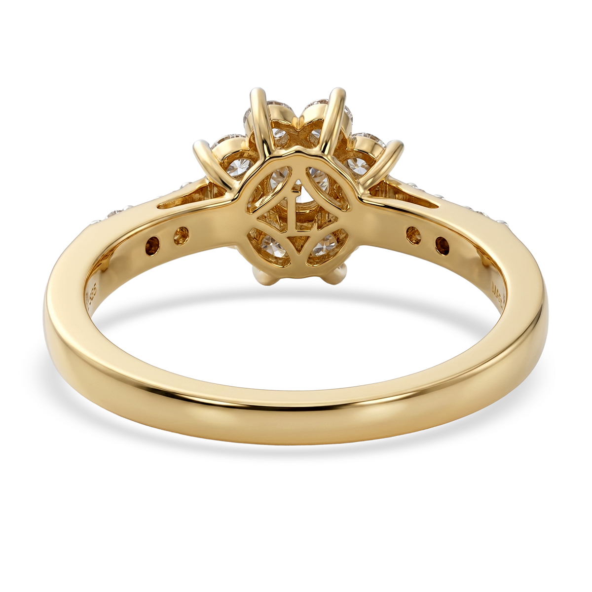 Luxuriant Lab Grown Diamond (G-H, SI) Ring in 18K Vermeil Yellow Gold Over Sterling Silver (Size 10.0) 0.75 ctw image number 4