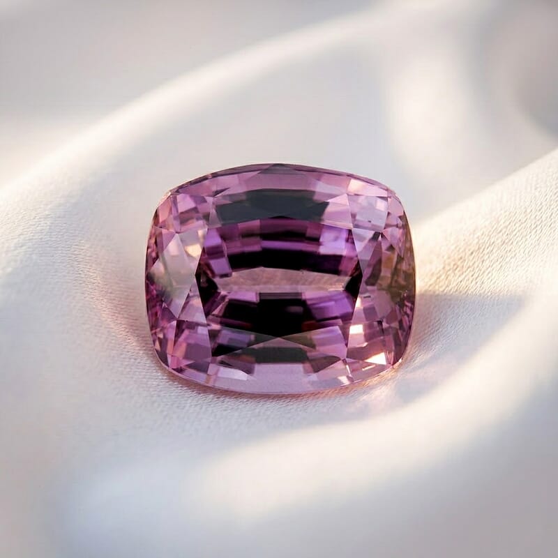 Certified and Appraised AAAA Pink Diaspore (Cush Free Size) 14.27 ctw