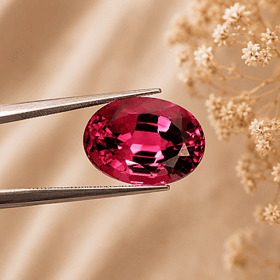 Chairman Vault Collection Certified and Appraised AAAA Ouro Fino Rubellite (Ovl Free Size) 18.34 ctw