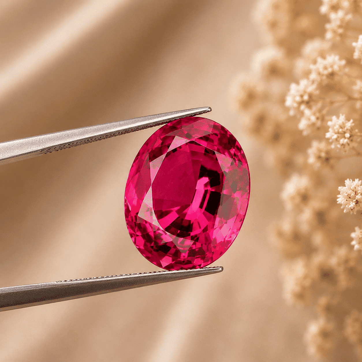 Chairman Vault Collection Certified and Appraised AAAA Ouro Fino Rubellite (Ovl Free Size) 19.00 ctw