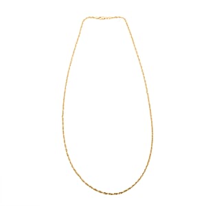 Diamond-cut Rope Chain Necklace in 10K Yellow Gold 7.54 Grams 24 Inches 