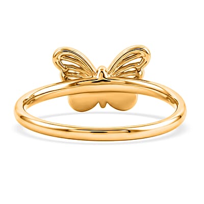 5D Butterfly Ring in 24K Yellow Gold (Size 6.0) 1.10 Grams