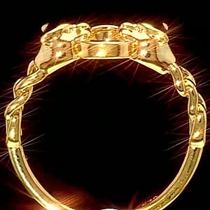 5D Chain with Jaguar Ring in 24K Yellow Gold (Size 6.0) 1 Grams