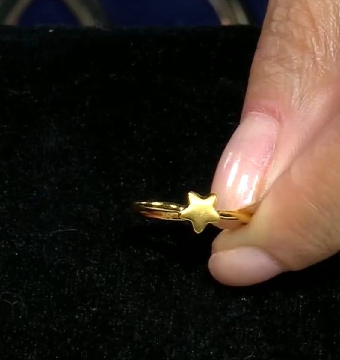24K Yellow Gold 5D Star Ring (Size 6.0) (0.76 g) image number 1