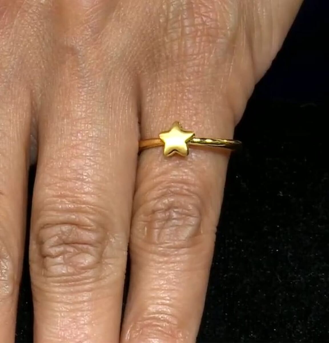 24K Yellow Gold 5D Star Ring (Size 6.0) (0.76 g) image number 4