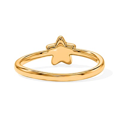 5D Star Ring in 24K Yellow Gold (Size 6.0) 0.76 Grams