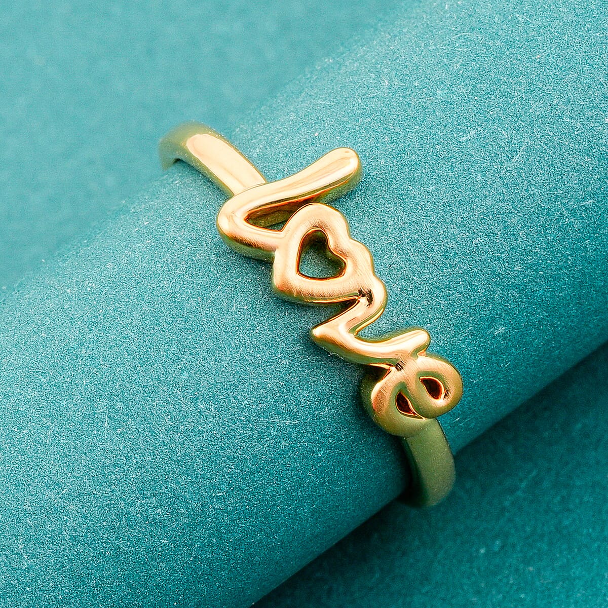 5D Love Ring in 24K Yellow Gold 0.97 Grams image number 1