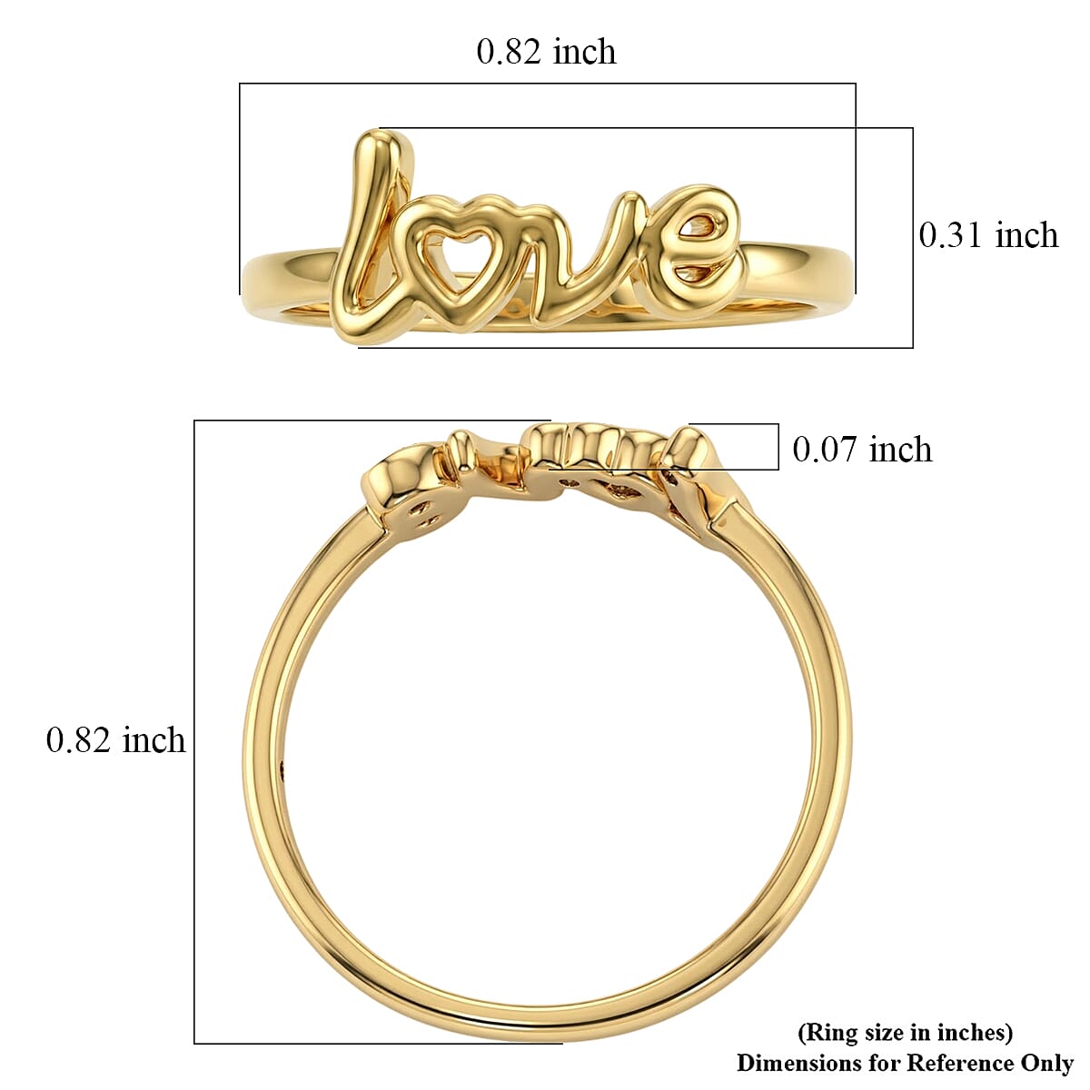 5D Love Ring in 24K Yellow Gold (Size 7.0) 0.97 Grams image number 5