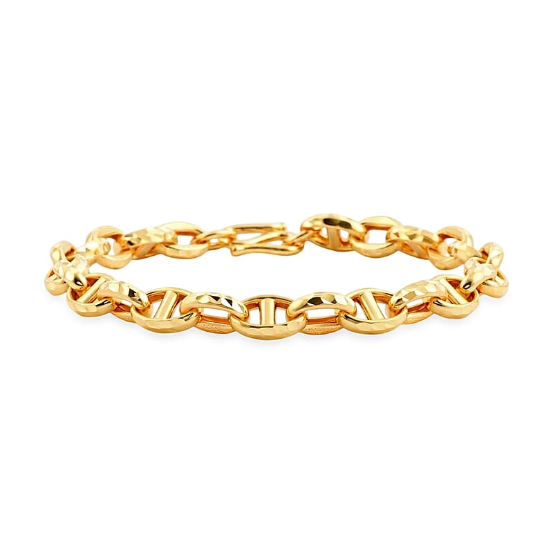 Mariner Chain Bracelet in 24K Yellow Gold (7.25 In) 12.70 Grams