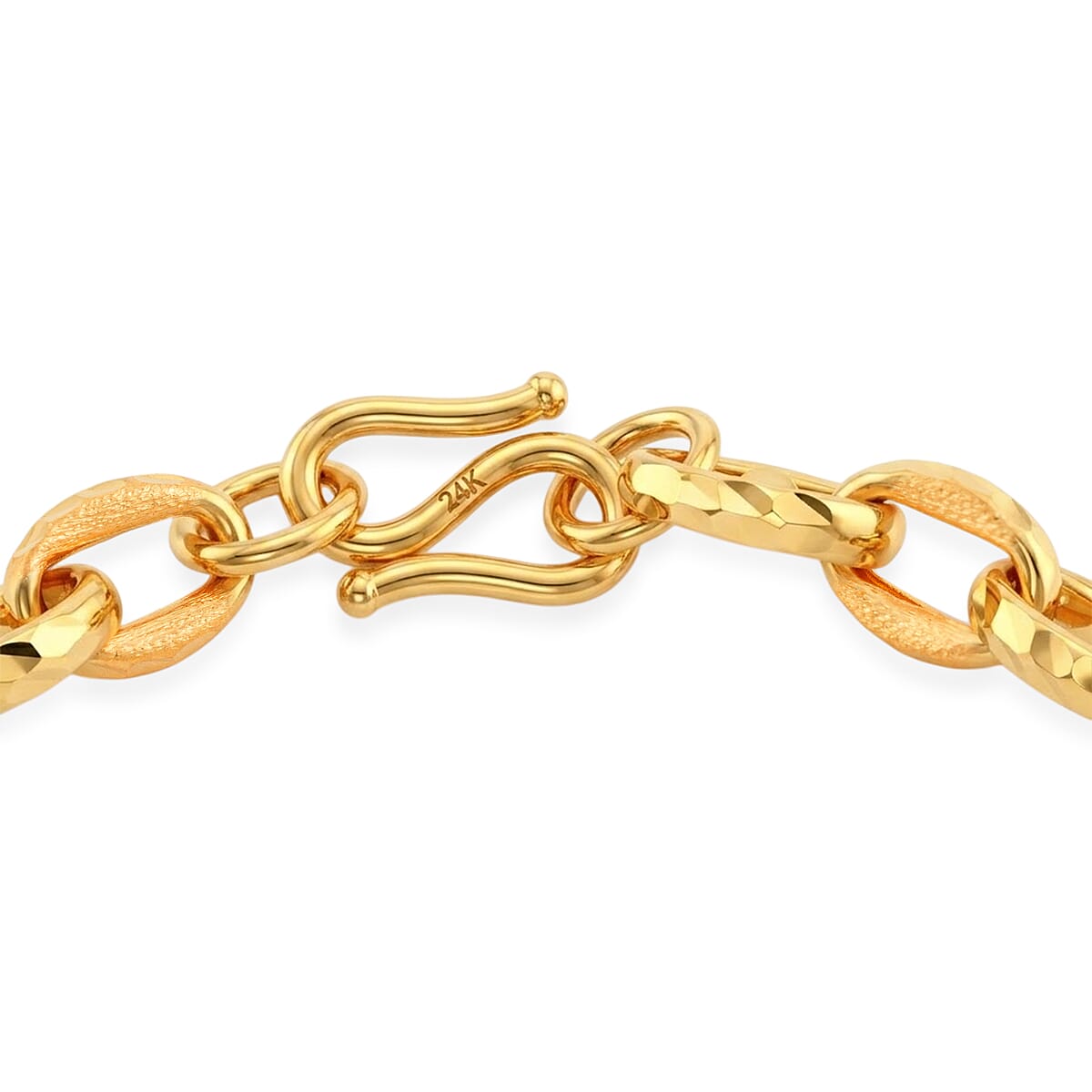 Mariner Chain Bracelet in 24K Yellow Gold (7.25 In) 12.70 Grams image number 4