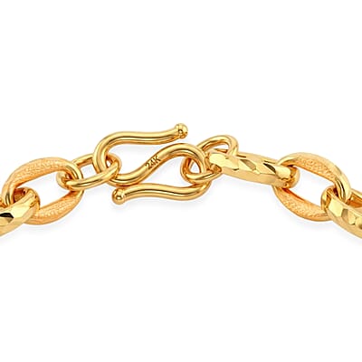 Mariner Chain Bracelet in 24K Yellow Gold (7.25 In) 12.70 Grams