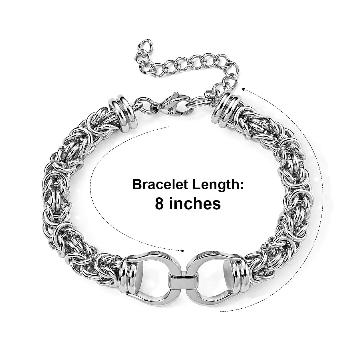 Bracelet in Stainless Steel (8.00-10.00In)