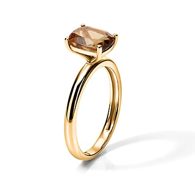 D'Joy Autumn Alexite 1.50 ctw Ring in 18K Vermeil Yellow Gold Over Sterling Silver (Size 6.0)