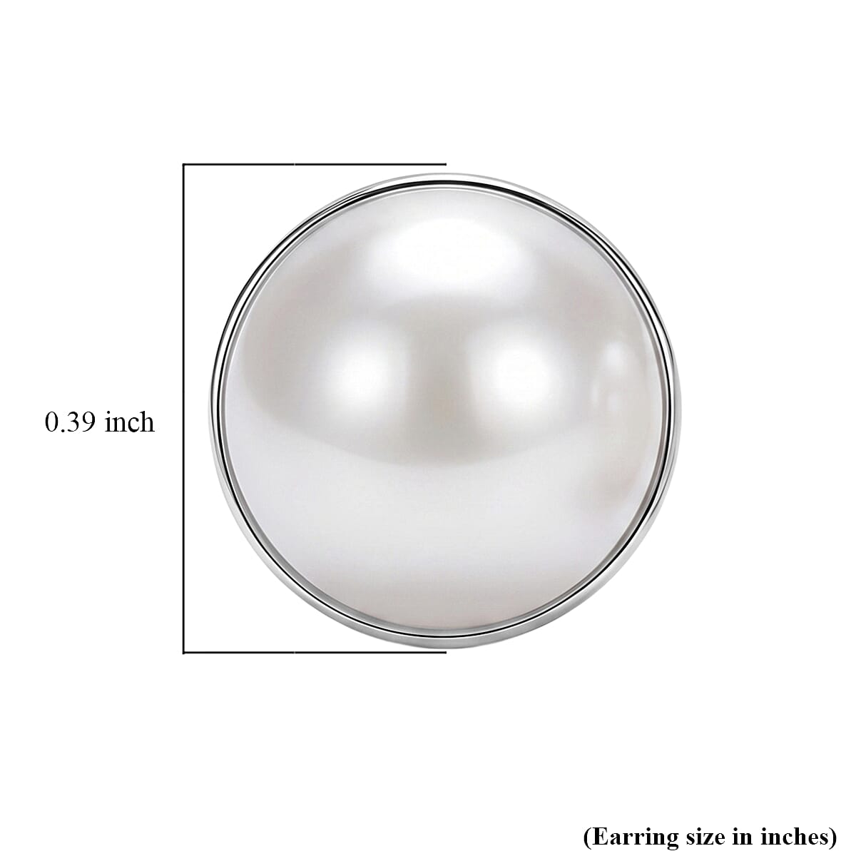 EverTrue Freshwater Pearl Stud Earrings in Stainless Steel