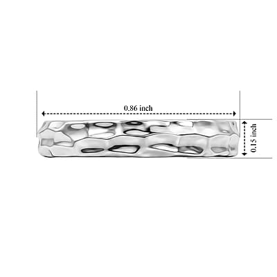 Band Ring in 950 Palladium (Size 6.0) 3.80 Grams