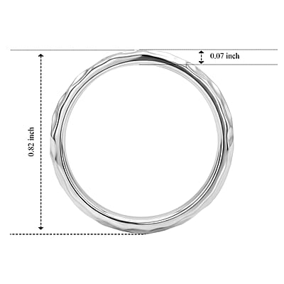 Band Ring in 950 Palladium (Size 6.0) 3.80 Grams