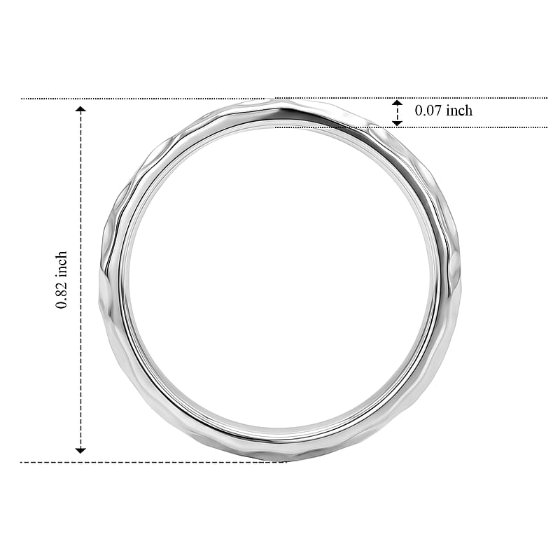Band Ring in 950 Palladium (Size 6.0) 3.80 Grams