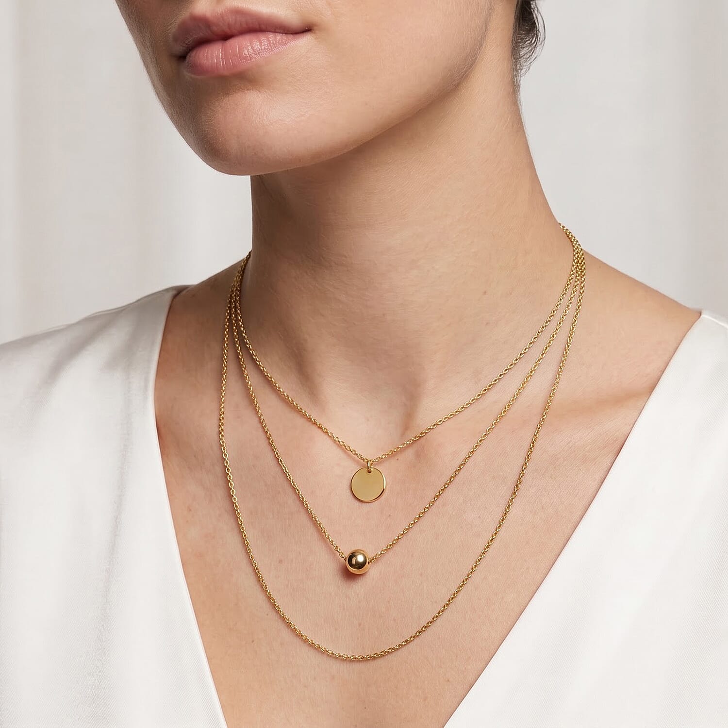 Italian 1.4mm Brillantina Necklace in 14K Yellow Gold Over Sterling Silver 18 Inches 1.99 Grams