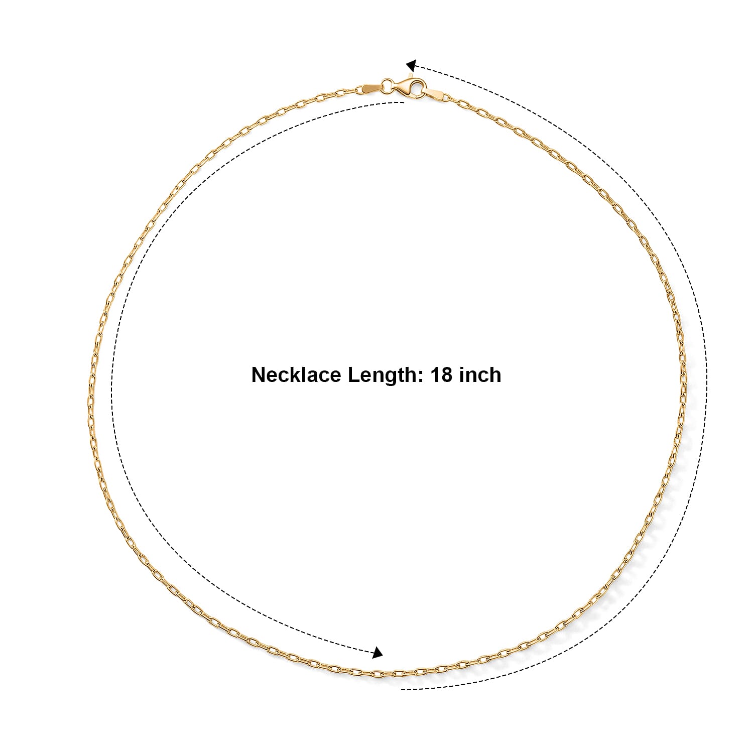 2 Mm Brillucci Necklace in 14K Yellow Gold Over Sterling Silver 18 Inches 2.92 Grams