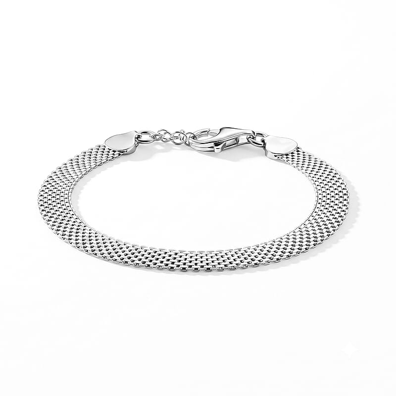 1.4mm Bismark Chain Bracelet in Sterling Silver (7.00 In) 6.45 Grams