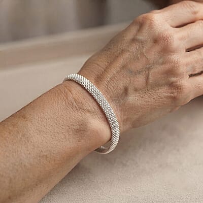 1.4mm Bismark Chain Bracelet in Sterling Silver (7.00 In) 6.45 Grams