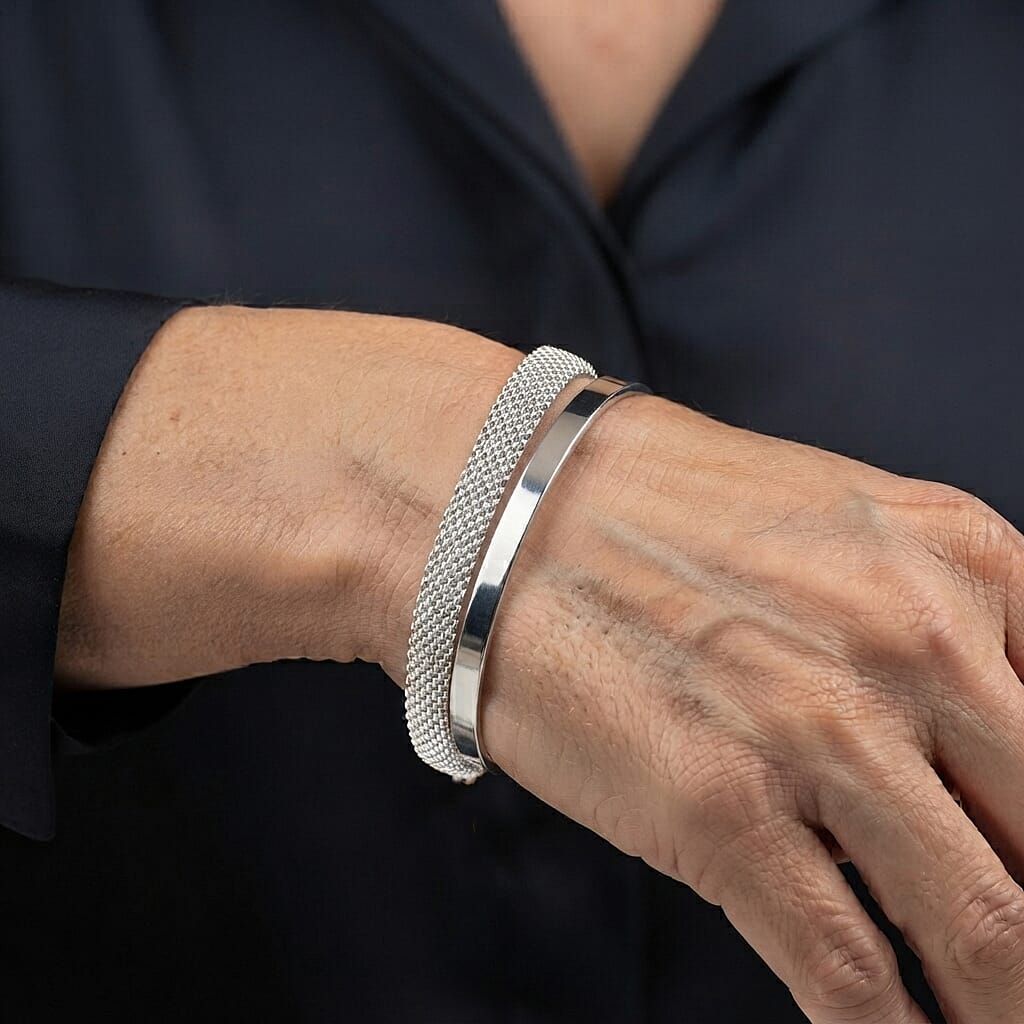 1.4mm Bismark Chain Bracelet in Sterling Silver (7.00 In) 6.45 Grams